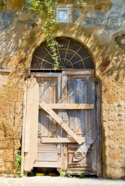 Velha porta da Toscana — Fotografia de Stock