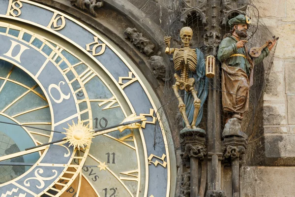 Nahaufnahme der Prager astronomischen Uhr (orloj)) — Stockfoto