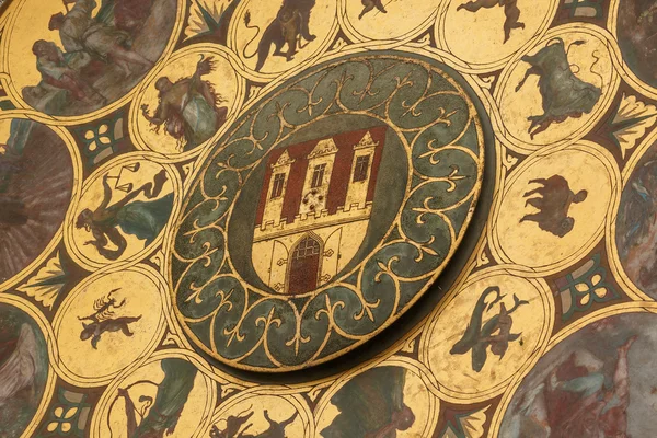 Detail des alten Rathausturms Prag astronomische Uhr — Stockfoto