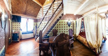 Unique ethnic interior.