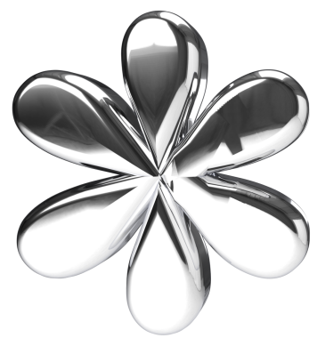 Bir çiçeğin 3 boyutlu görüntüsü