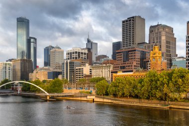 Melbourne Cbd ve Evan Walker Köprüsü