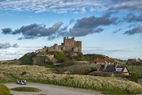 Castelo de Bamburgh na Inglaterra — Fotografia de Stock