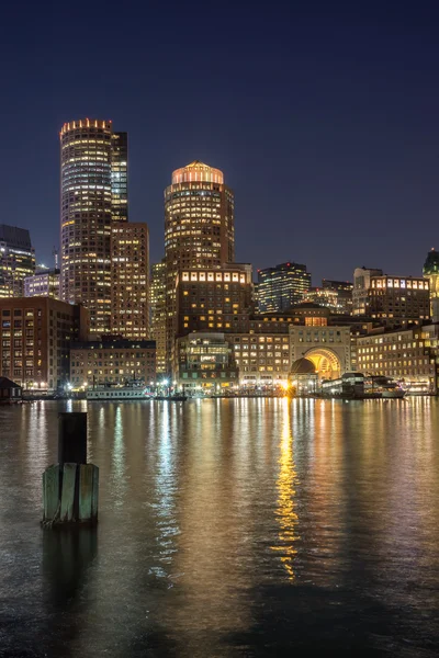 Haven van Boston en waterfront — Stockfoto