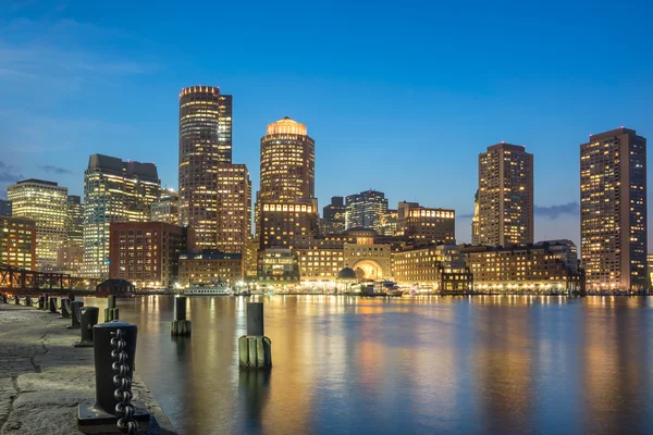 Puerto de Boston y paseo marítimo — Foto de Stock