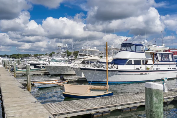 Falmouth marina em Cape Cod — Fotografia de Stock