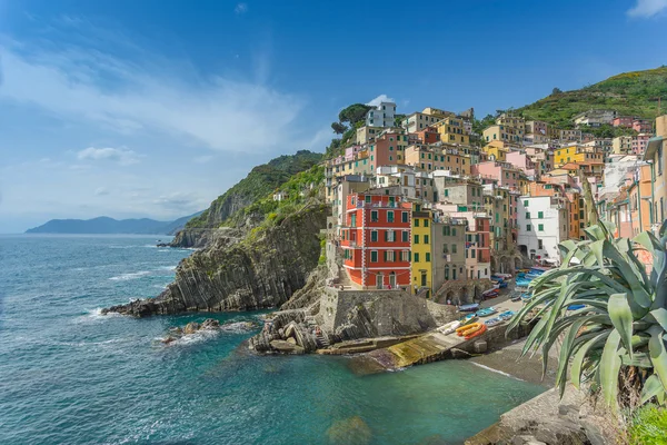 Riomaggiore to na Cinque Terre Iin taly — Zdjęcie stockowe