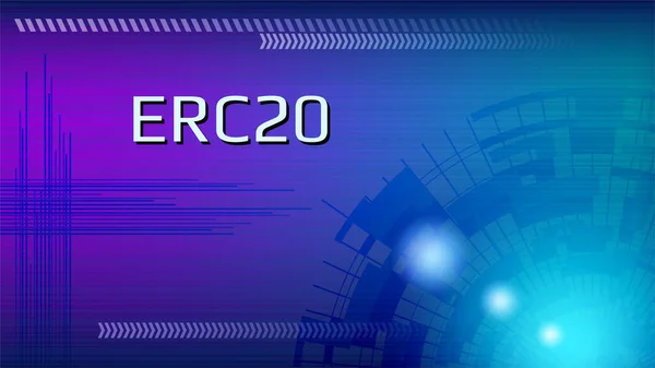 Erc20 Ethereum Žádost Komentář Jednoznačný Identifikační Kód Normy Ethereum Abstraktním — Stockový vektor