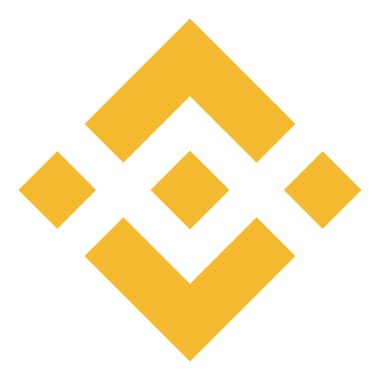 Binance Coin BNB sembol kripto para logosu, para simgesi beyaz arkaplanda izole. Vektör illüstrasyonu.