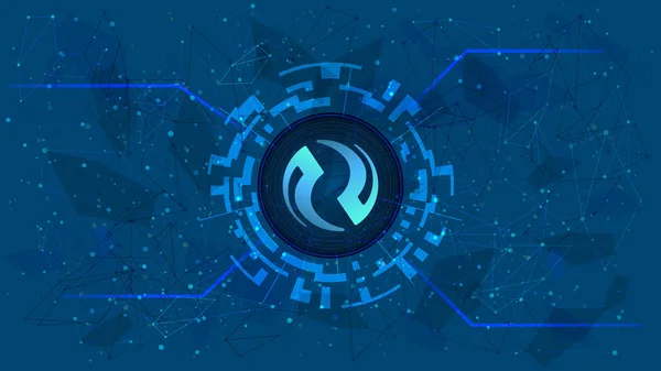 Injective Protocol Inj Token Symbol Defi Project Digital Circle Cryptocurrency — Stockový vektor