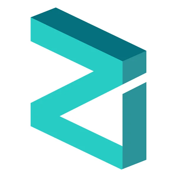 Zilliqa Zil Token Symbol Projektu Defi Kryptoměna Logo Decentralizované Finanční — Stockový vektor