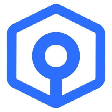 ANKR, DeFi projesi kripto para birimi logosunun sembol sembolü. Merkezi olmayan para birimi simgesi, beyaz arkaplanda izole edilmiş. Vektör illüstrasyonu.