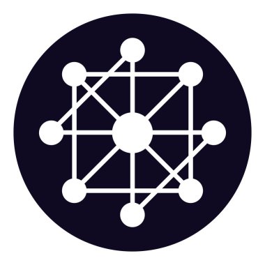 Bluzelle BLZ sembol şifreli para logosu, beyaz arkaplanda izole edilmiş para simgesi. Vektör illüstrasyonu.