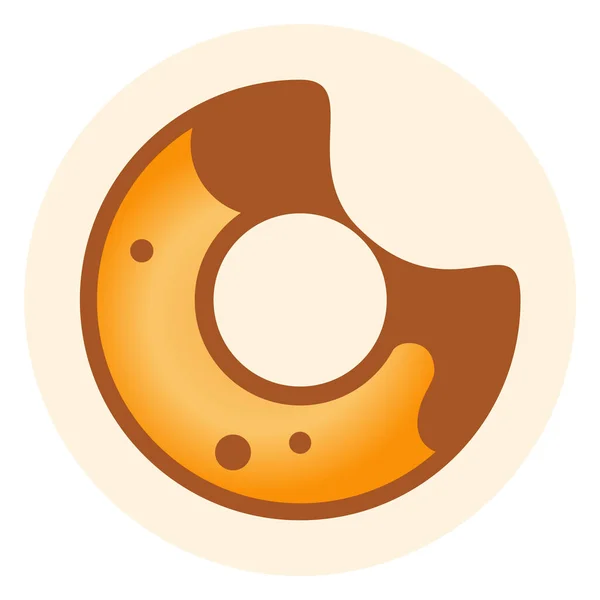 Piekarniaswap Bake Symbolem Kryptowaluta Projektu Defi Logo Kręgu Zdecentralizowana Ikona — Wektor stockowy