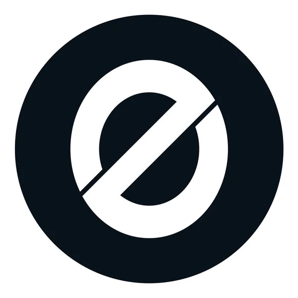 起源プロトコル白の背景に隔離された円 分散型金融コインアイコンでDefiプロジェクト暗号通貨ロゴのOgnトークンシンボル ベクターイラスト — ストックベクタ