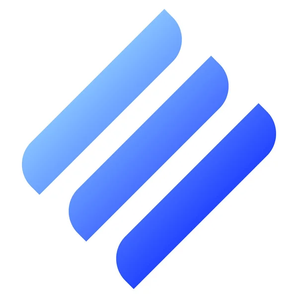 Línea Lineal Símbolo Simbólico Del Proyecto Defi Logotipo Criptomoneda Icono — Vector de stock