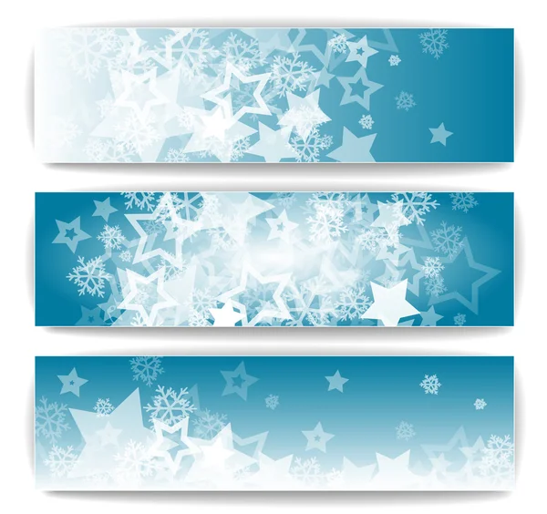 Vinter banners — Stock vektor