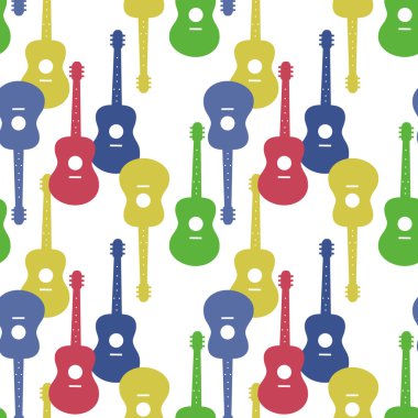 Gitar vektör illüstrasyonlu kusursuz müzik düzeni