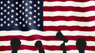 Gösteri, geçit töreni, toplanma, Amerika Birleşik Devletleri 'ndeki insanların sosyal protestosu