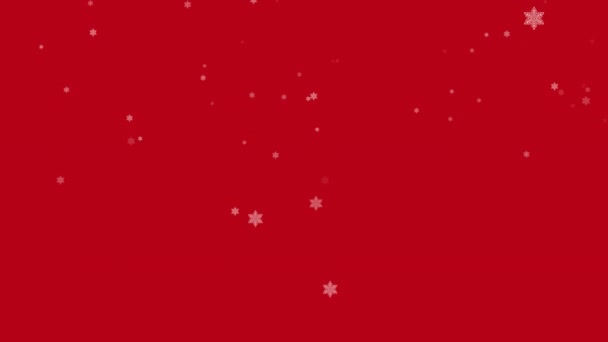 Feliz Año Nuevo Feliz Navidad Vacaciones Invierno Copo Nieve Nieve — Vídeos de Stock