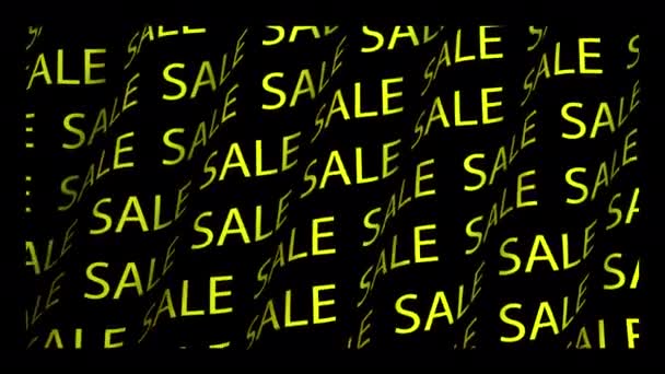 Sale Tekst Animatiosale Tekst Animatie Beweging Achtergrond Sale Tekst Animatie — Stockvideo