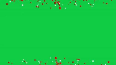 Beyaz arkaplanda soyut Kırmızı ve Beyaz geometrik küp.