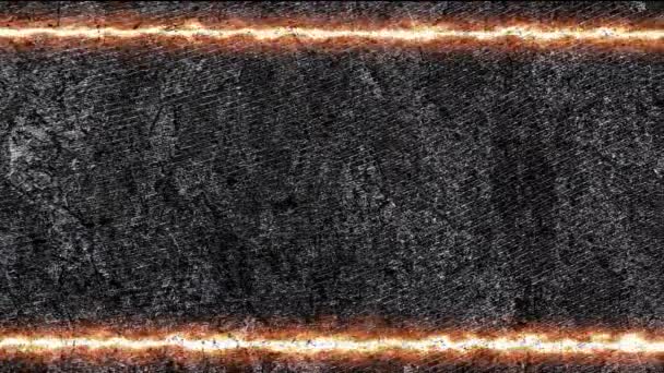 Närbild Rostig Metallyta Videofilmer Abstrakt Sömlös Loopas Animation Neon Glödande — Stockvideo