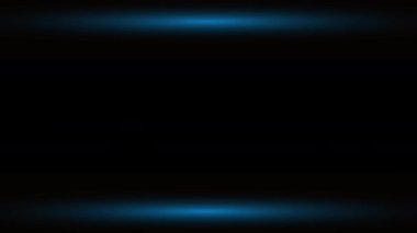Soyut, dikdörtgen arkaplan mavi spektrum döngülü ultraviyole ışık 4k parlayan neon hat. Işık sızıntısı, el feneri, lamba ışığı efekti.