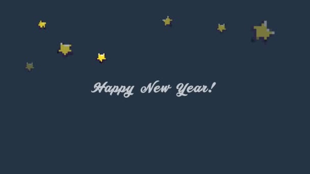 New Year Merry Christmas Holiday Winter New Year Snowflake Snow — Stock Video