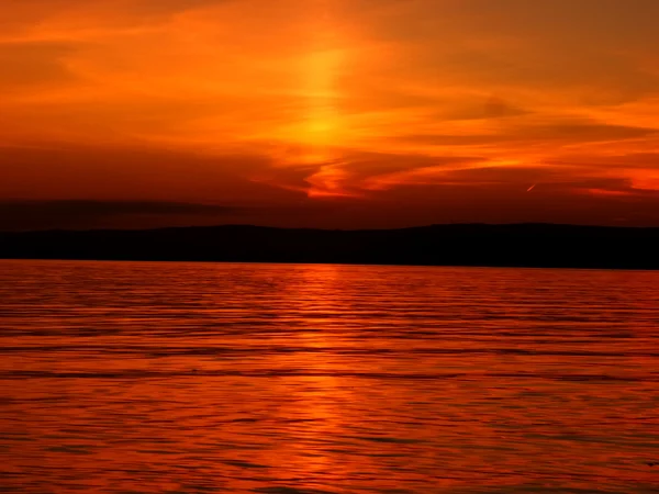 Lake Sunset Summer — Stock Photo, Image