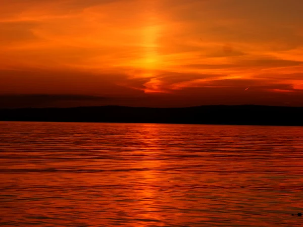 Lago pôr do sol verão Fotos De Bancos De Imagens