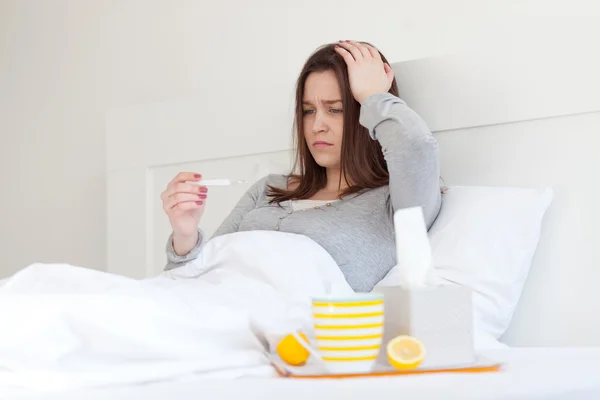 Having a fever — Stock Photo, Image