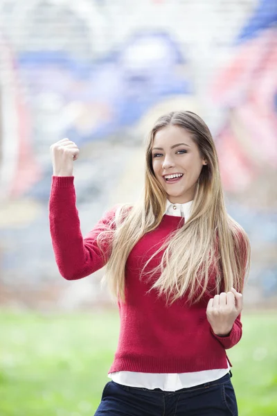 Getting great news — Stock Photo, Image