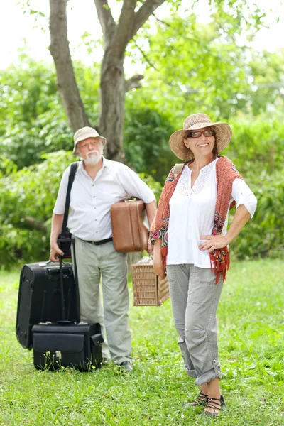 She is having great time — Stock Photo, Image