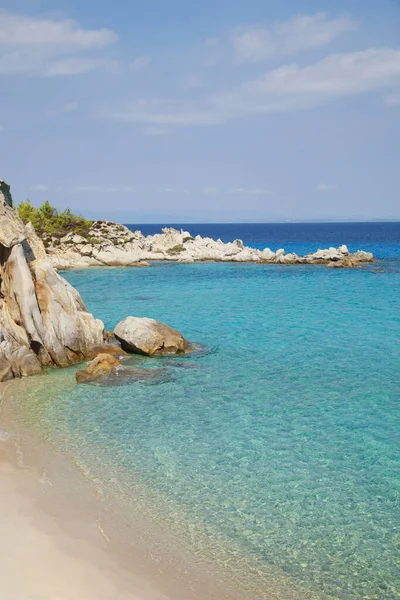 Mediterranean Sand Beach Sea — Stock Photo, Image