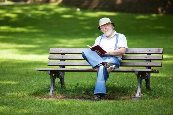 Läsa en bok — Stockfoto