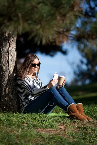 Kaffe och musik — Stockfoto