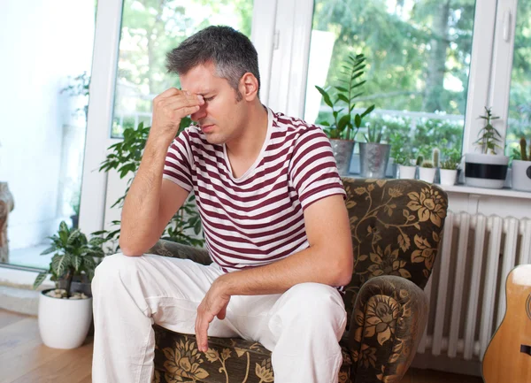 Depressieve jongeman — Stockfoto