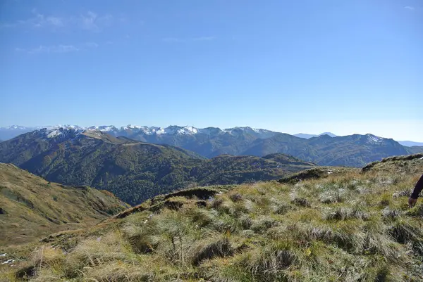 Trekking Kaukasus Naturreservat Guzeripl Pass — Stockfoto