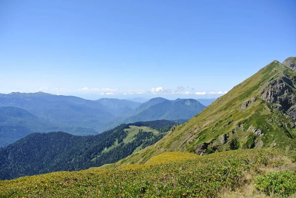 Trekking Mountains North Caucasus Aibga Ridge — Stock Photo, Image