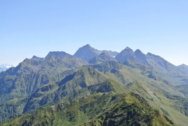 Trekking Sulle Montagne Del Caucaso Settentrionale Crinale Aibga — Foto Stock