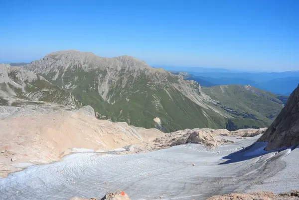 Vandring Kaukasus Naturreservat Gglaciären Vid Mount Fisht — Stockfoto