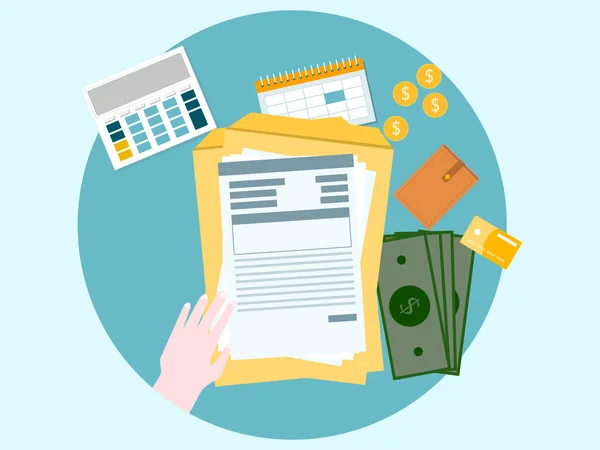 Satışlar, finansal ya da muhasebe raporları. Ofiste çalışan ve yakınlarda hesap makinesi olan biri. Cüzdanı, sikkeleri, bu kişi bazı hesaplar yapıyor.