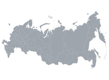 Rusya haritası, beyaz arkaplan, bilgi grafiği