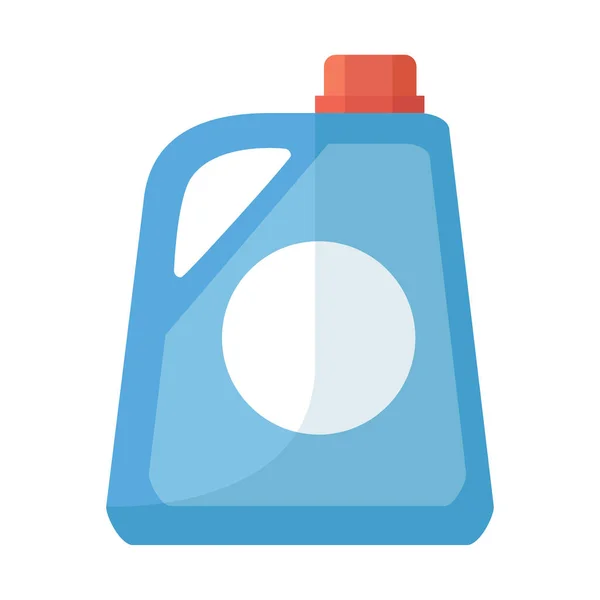 Tvättmedel Flytande Tvättmedel Plastflaska Med Lock Tvättmedel För Tvätt Kläder — Stock vektor