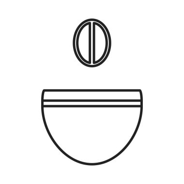 İkonun adı asılı bir tuvalet ya da pisuvar. Duvara yapıştırılmış bir klozetin ana hatları. Tasarım ve web için beyaz bir arkaplanda izole edilmiş vektör illüstrasyonu.