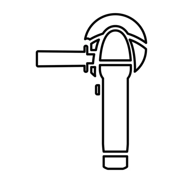 Ikone Schleifmaschine Ein Werkzeug Zum Schleifen Und Polieren Von Oberflächen — Stockvektor
