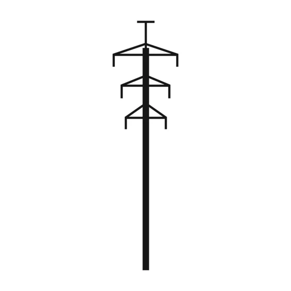 Strommast Eine Stromleitungsstütze Ist Eine Struktur Zum Halten Von Drähten — Stockvektor