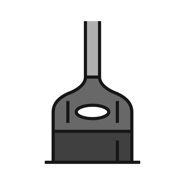 酿造设备图标 大型酿造啤酒的现代工厂桶的轮廓 在白色背景上孤立的矢量图形 用于设计和网络 — 图库矢量图片