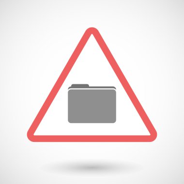 Uyarı sinyali bir klasör simgesiyle 